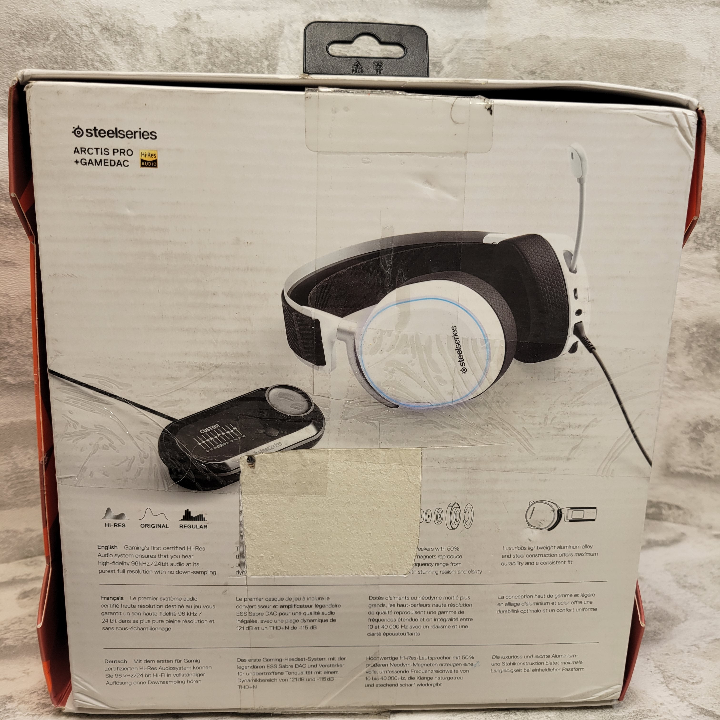 SteelSeries Arctis Pro + GameDAC Wired Gaming Headset - White (7539058344174)